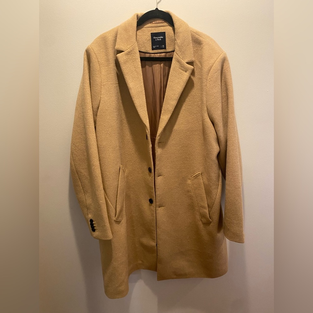 Abercrombie & Fitch Wool-Blend Top Coat